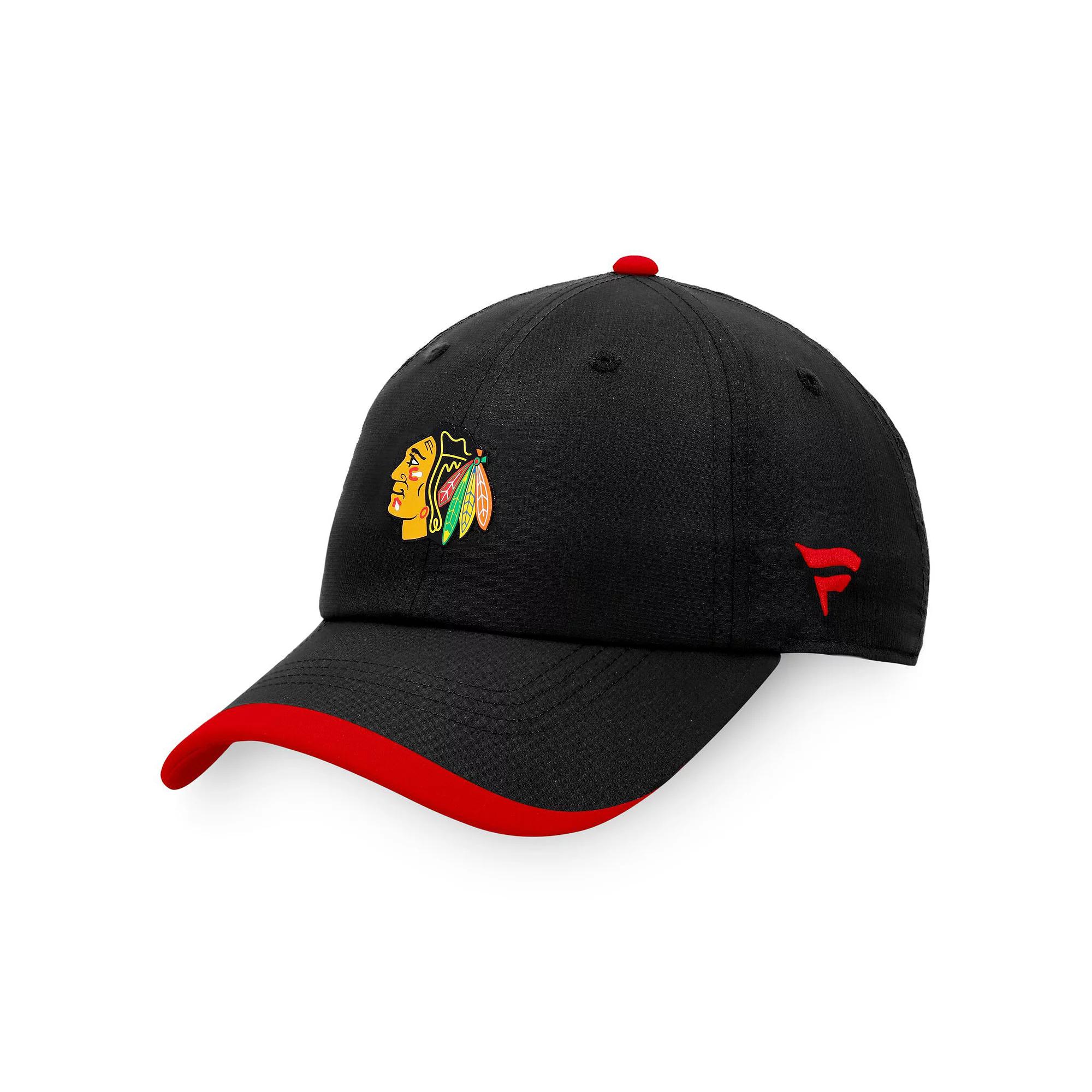Men's Fanatics Branded Black Chicago Blackhawks Authentic Pro Rink Pinnacle Adjustable Hat Product Image