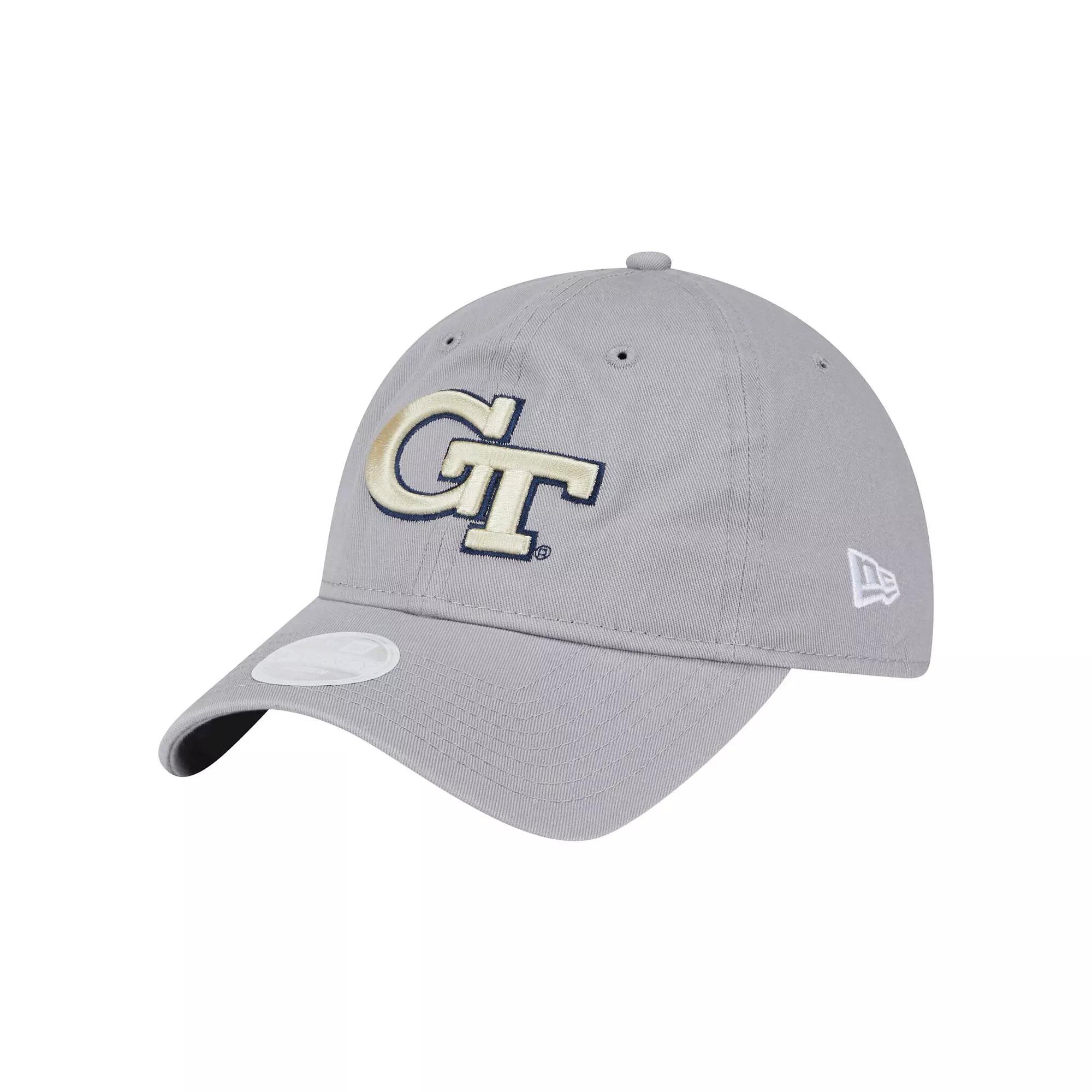 Women's New Era  Gray Georgia Tech Yellow Jackets Logo 9TWENTY Adjustable Hat, Nc2 Grey Product Image