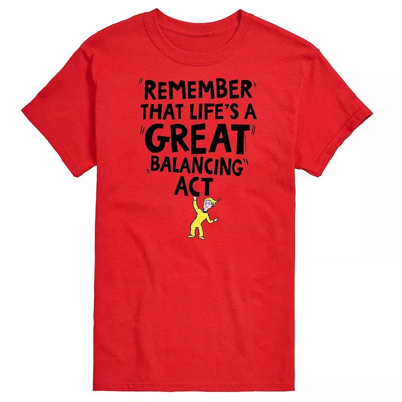 Big & Tall Dr. Seuss Balancing Act Tee, Men's,  Product Image