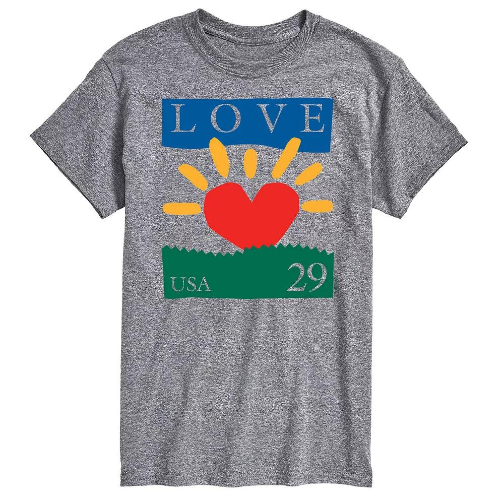 Big & Tall USPS Love 29 Stamp Tee, Men's,  Product Image