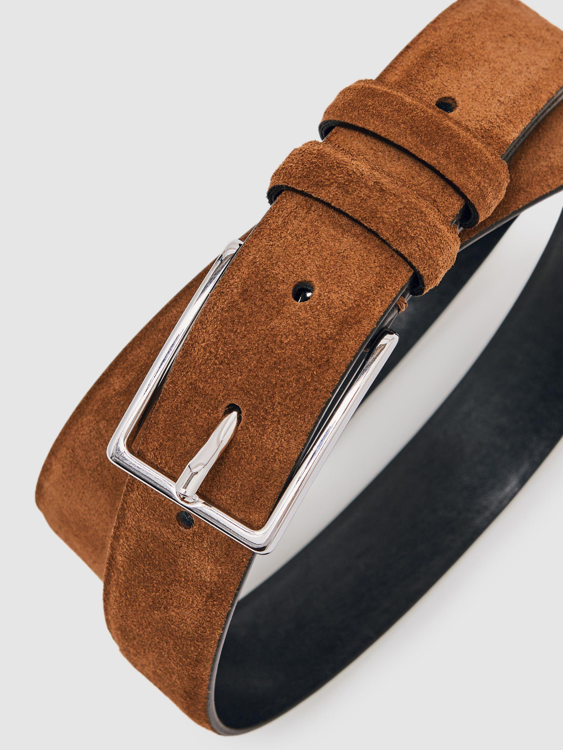 Suede Belt in Tobacco Brown Product Image