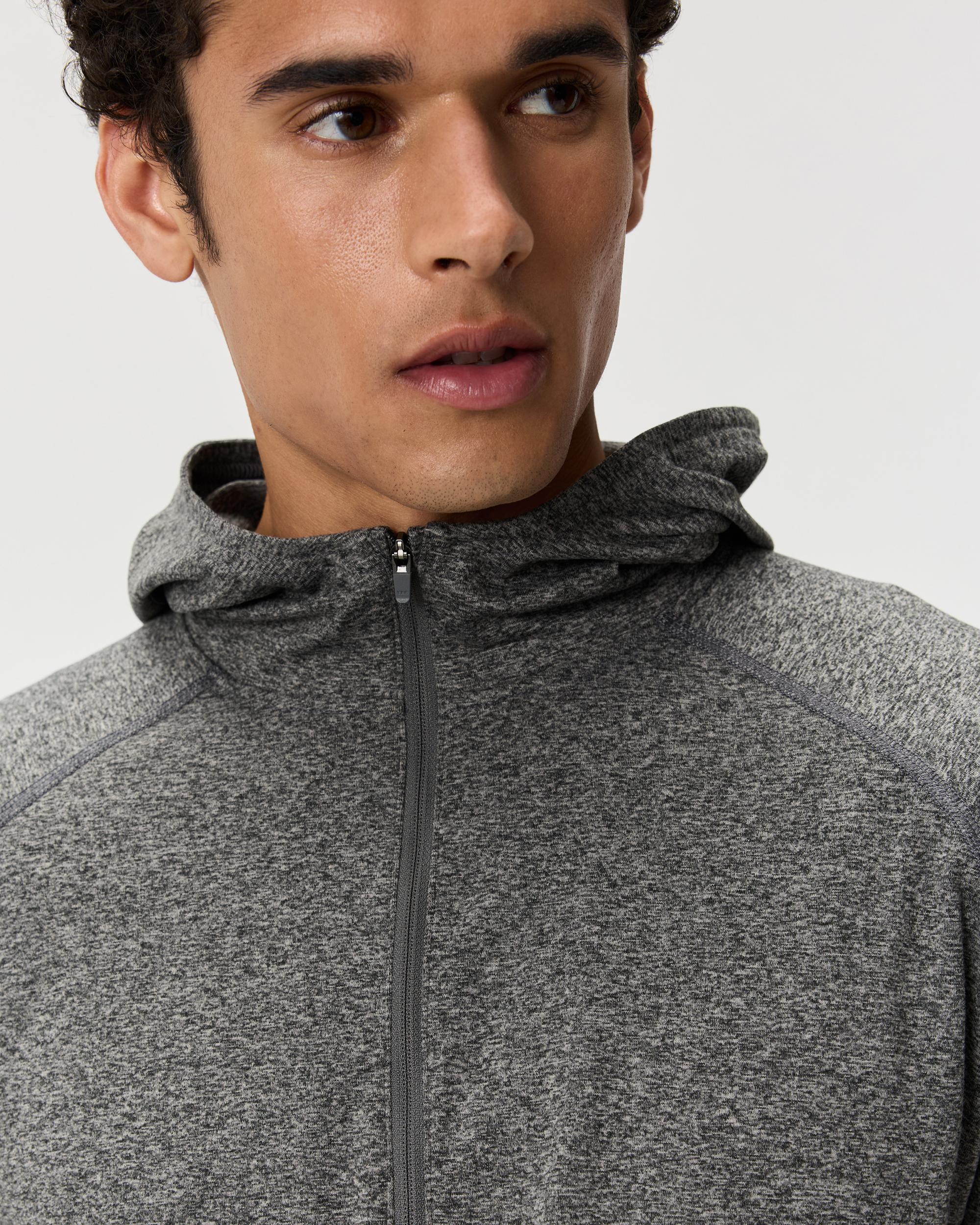 Quince | Men's Flowknit Performance Half-Zip Hoodie Recycled Polyester Product Image