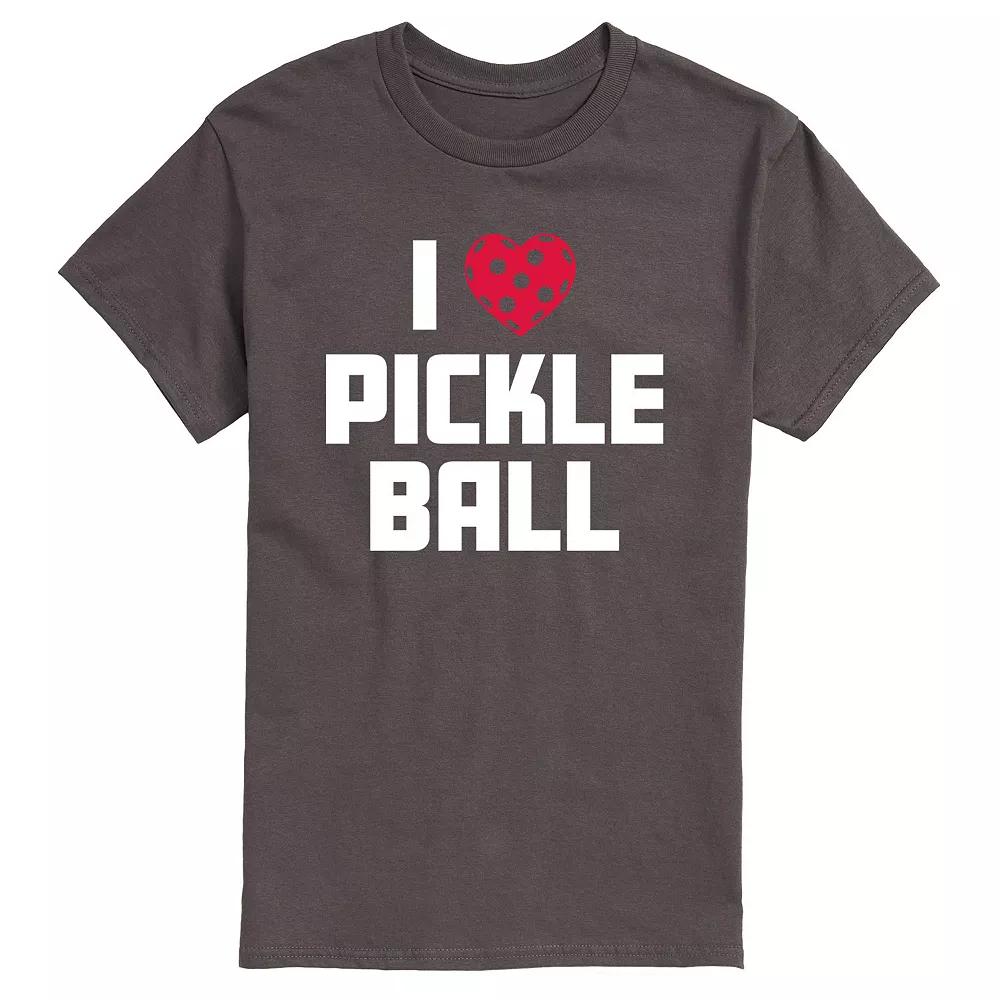 Big & Tall I Love Pickleball Tee, Men's,  Product Image
