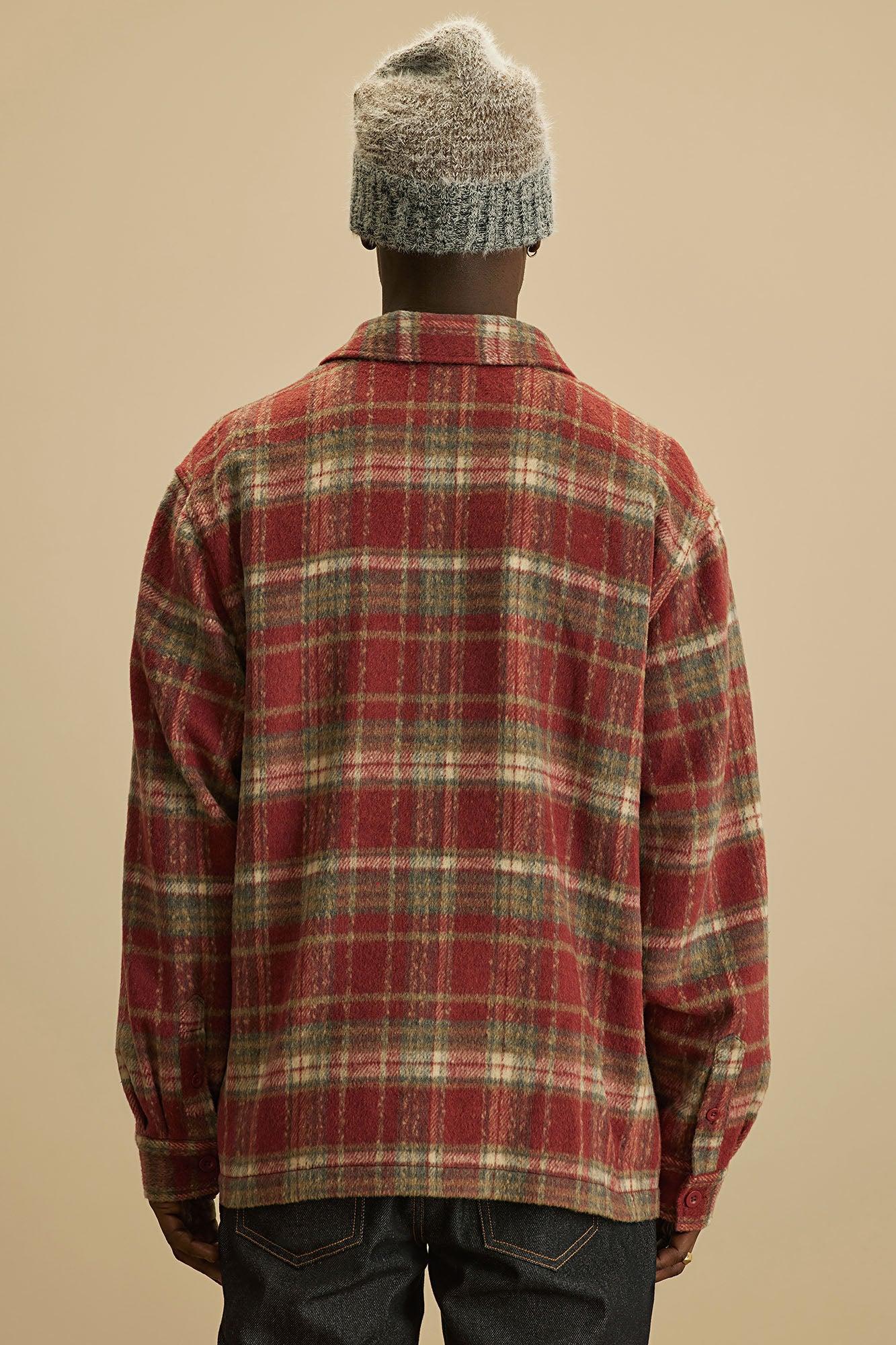 Tondo Plaid Button Up Shirt - Red/combo Product Image