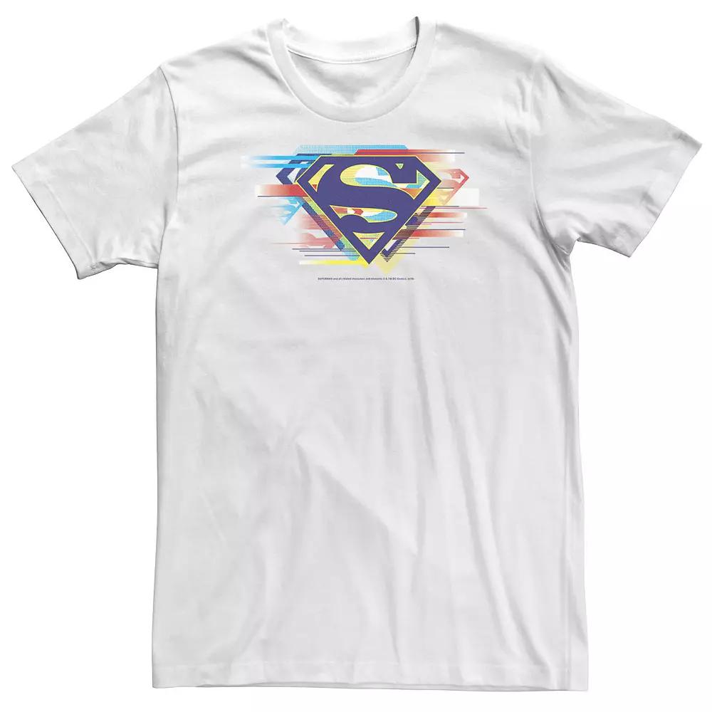 Big & Tall DC Comics Superman Tri-Colored Chest Logo Tee, Men's,  Product Image