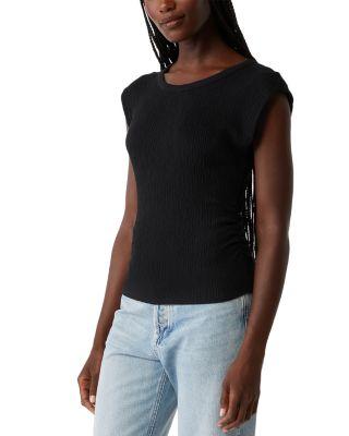 Leighton Power Shoulder Top Product Image