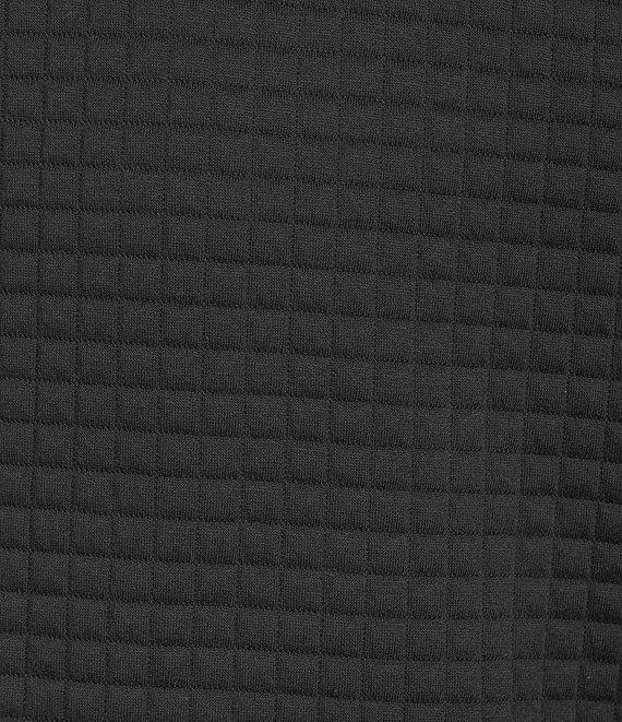 Roundtree & Yorke Performance Long Sleeve Quilted Quarter Zip Jacquard Pullover Product Image