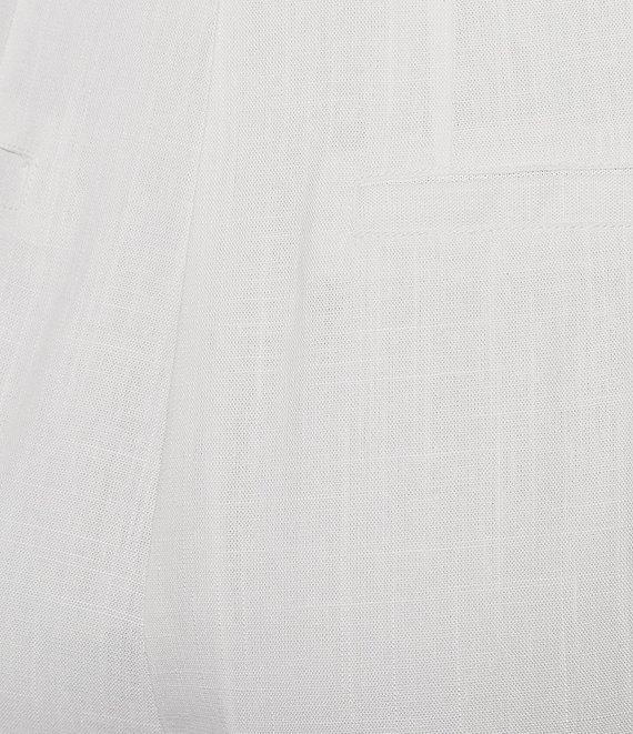 Takara Pleat-Front Wide-Leg Linen-Blend Coordinating Pants Product Image