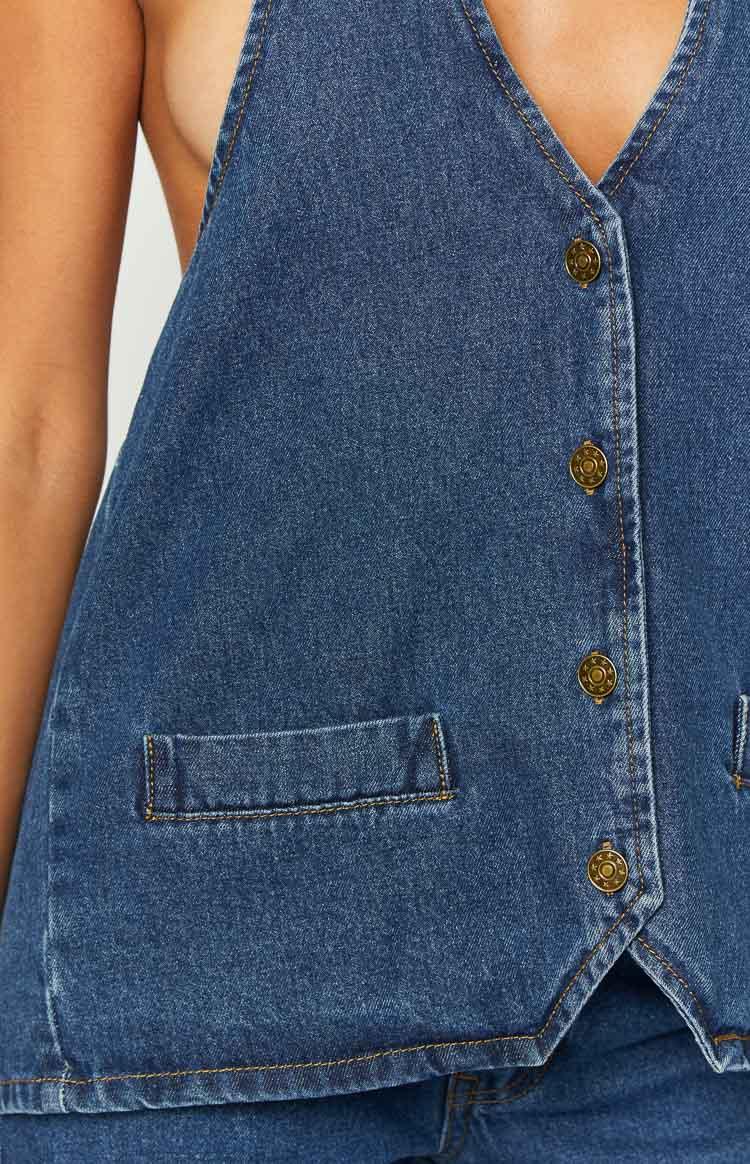 Lioness Hills Halter Dark Denim Vest Baby Product Image