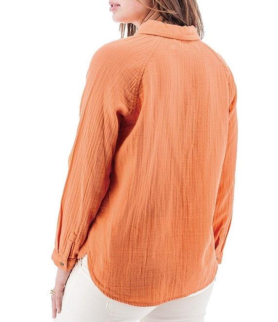 Aventura Kelford Gauze Collared Neckline Long Sleeve Blouse Product Image