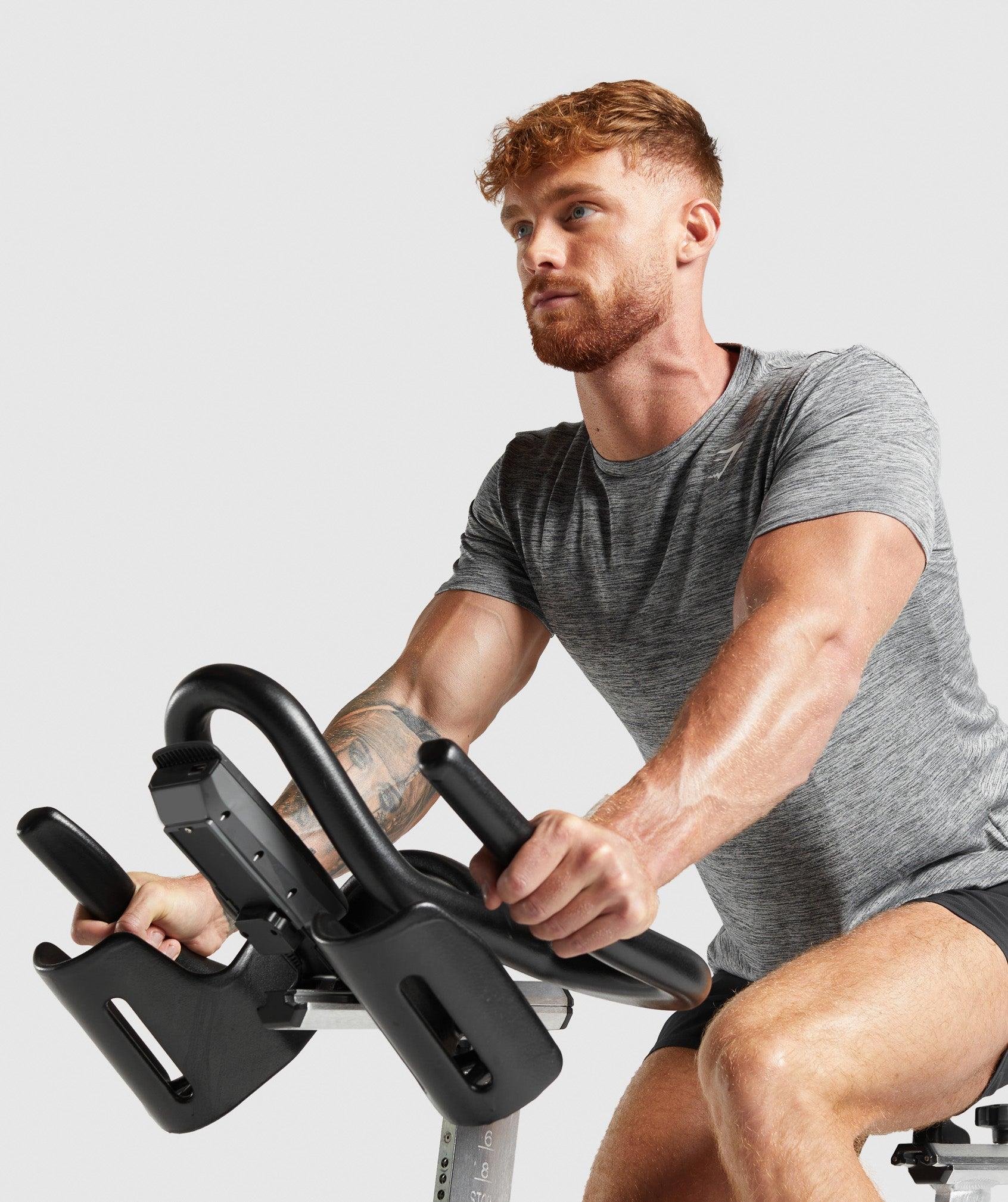 Gymshark Arrival Marl T-Shirt - Silhouette Grey/Light Grey Marl Male Product Image