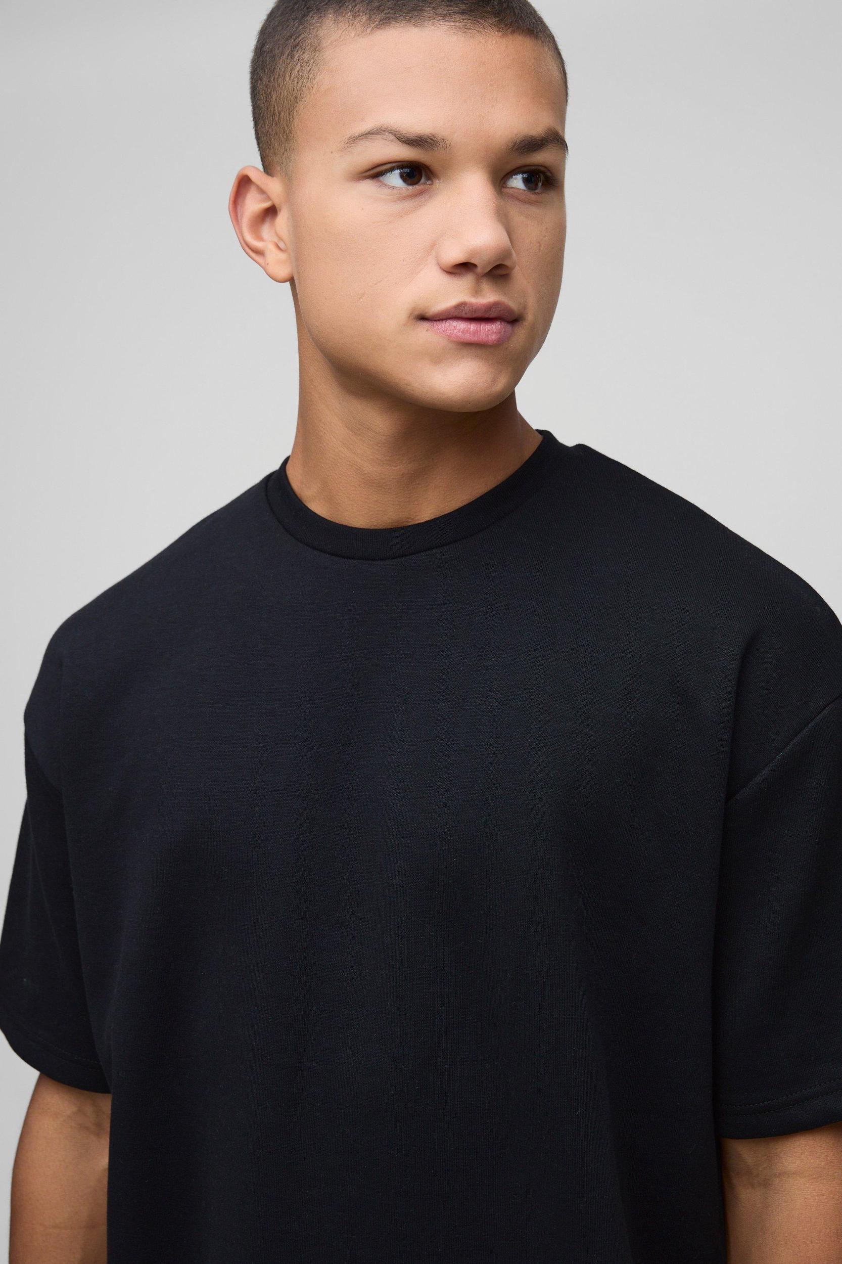 Oversized Interlock T-Shirt | boohooMAN USA Product Image