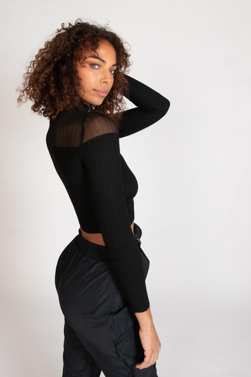 Mesh Top Pullover Product Image