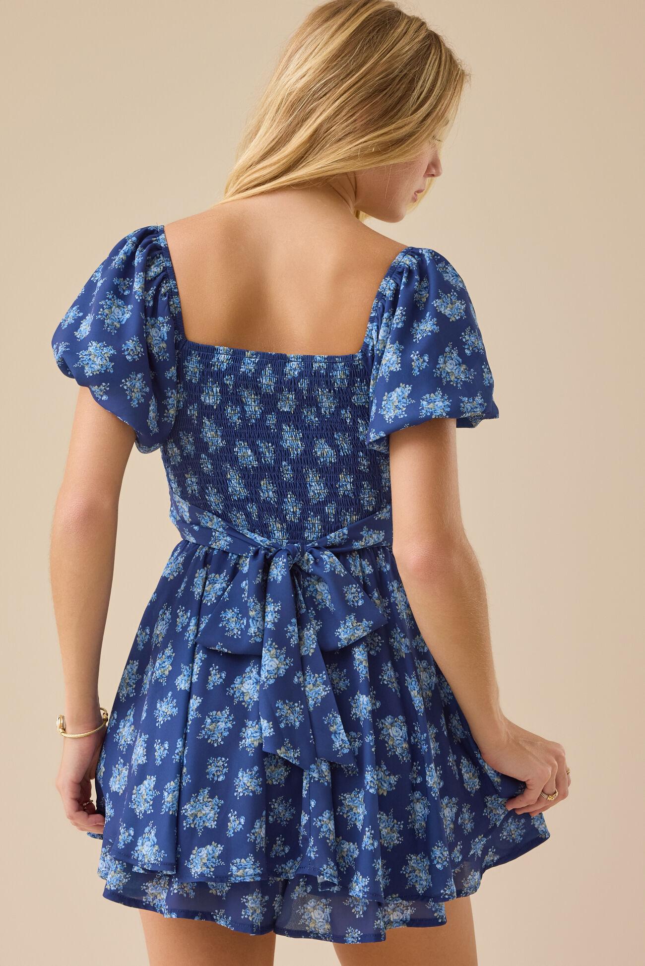 Poppy Puff Sleeve Romper Product Image