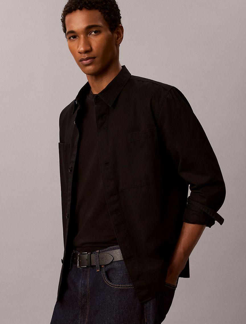 Garment Washed Twill Easy Overshirt Product Image