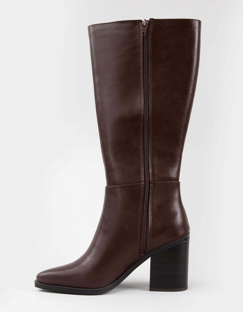 SODA Vapor Womens Knee High Boots - CHOCOLATE Product Image