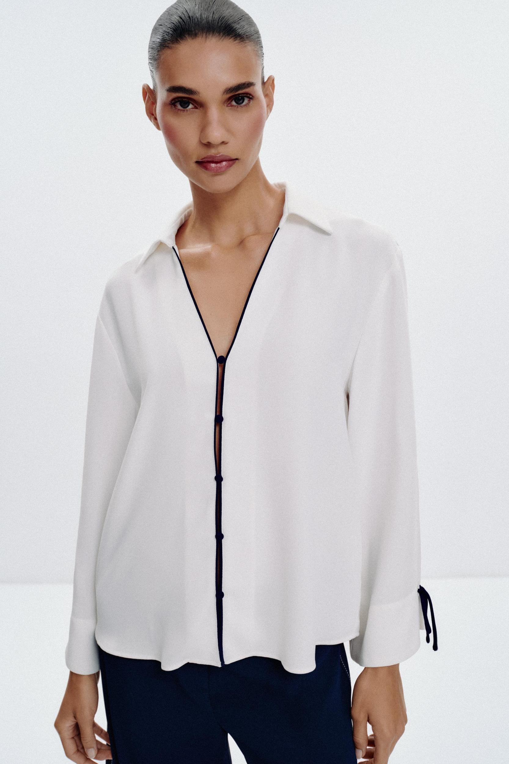 CONTRAST TRIM SHIRT Product Image