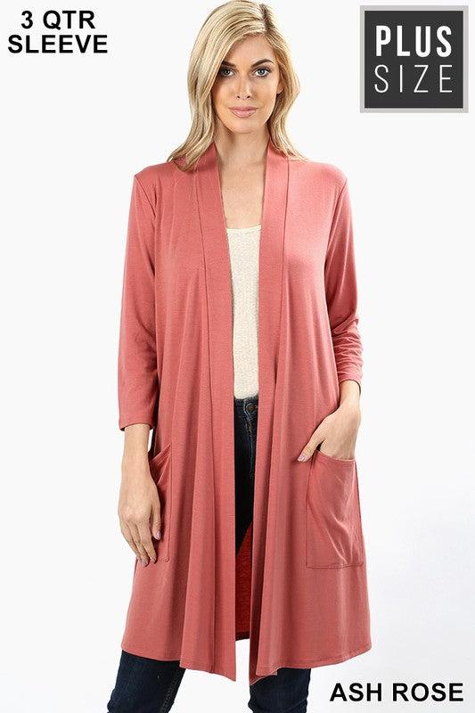 1439   Lauren Slouchy Pocket Cardigan Product Image