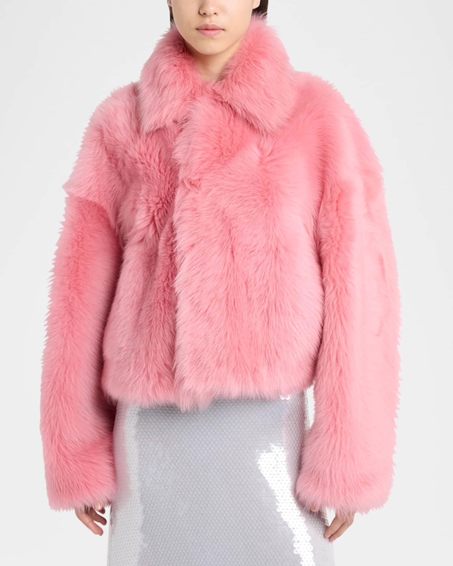 Toscana Sheep Shearling Crop Jacket Product Image