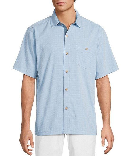 Tommy Bahama IslandZone Coconut Point Costa Check Short Sleeve Woven Shirt Product Image