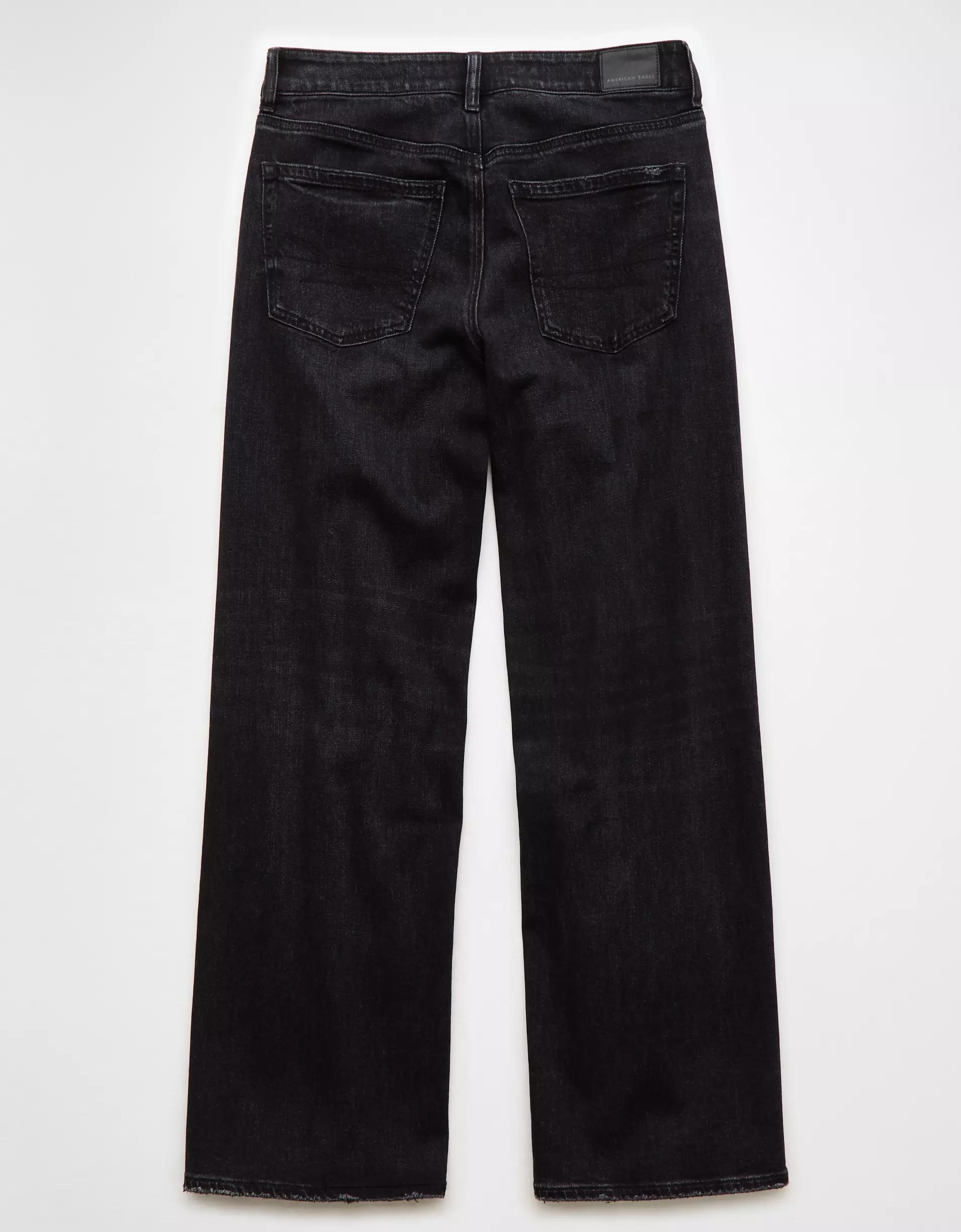 AE Dreamy Drape Stretch Low-Rise Baggy Wide-Leg Jean Product Image