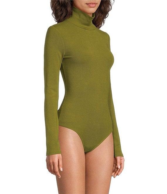 Chelsea & Violet Jessica Knit Ribbed Turtle Neck Long Sleeve Bodysuit Product Image