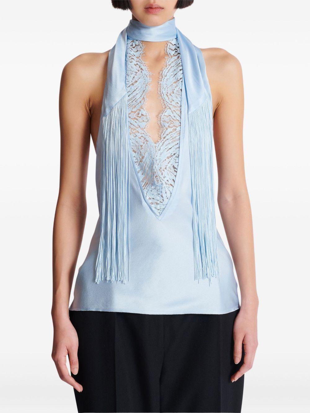 silk halterneck top Product Image
