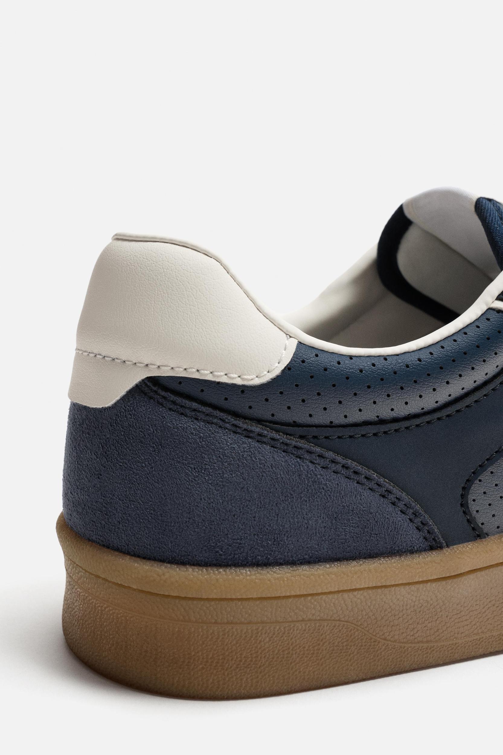 CONTRAST SOLE SNEAKERS Product Image