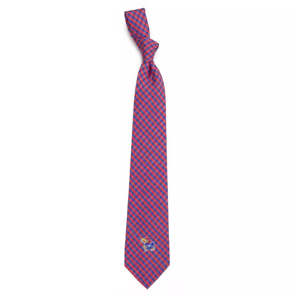 Men's Kansas Jayhawks Gingham Tie, Team Product Image