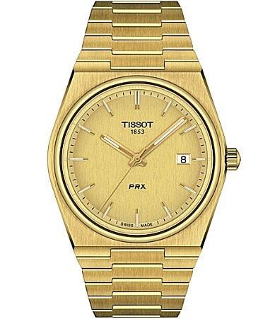 Tissot Mens Prx Automatic Stainless Steel Tonneau Bracelet Watch Product Image