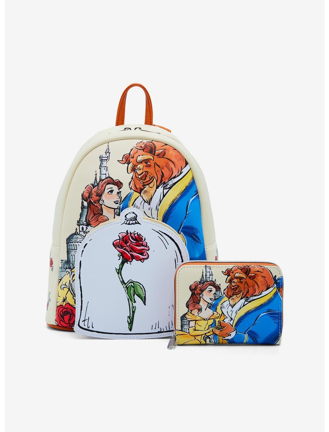 Loungefly Disney Beauty And The Beast Couple Rose Mini Backpack Product Image