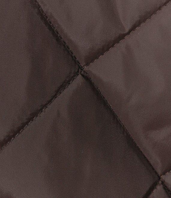 Cole Haan Tonal-Mixed-Media Sherpa Lined Quilted Jacket Product Image