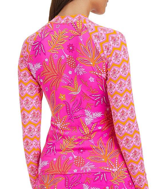 Bleu Rod Beattie Desert Bloom Floral Print High Waist Skirted Swim Bottom Product Image