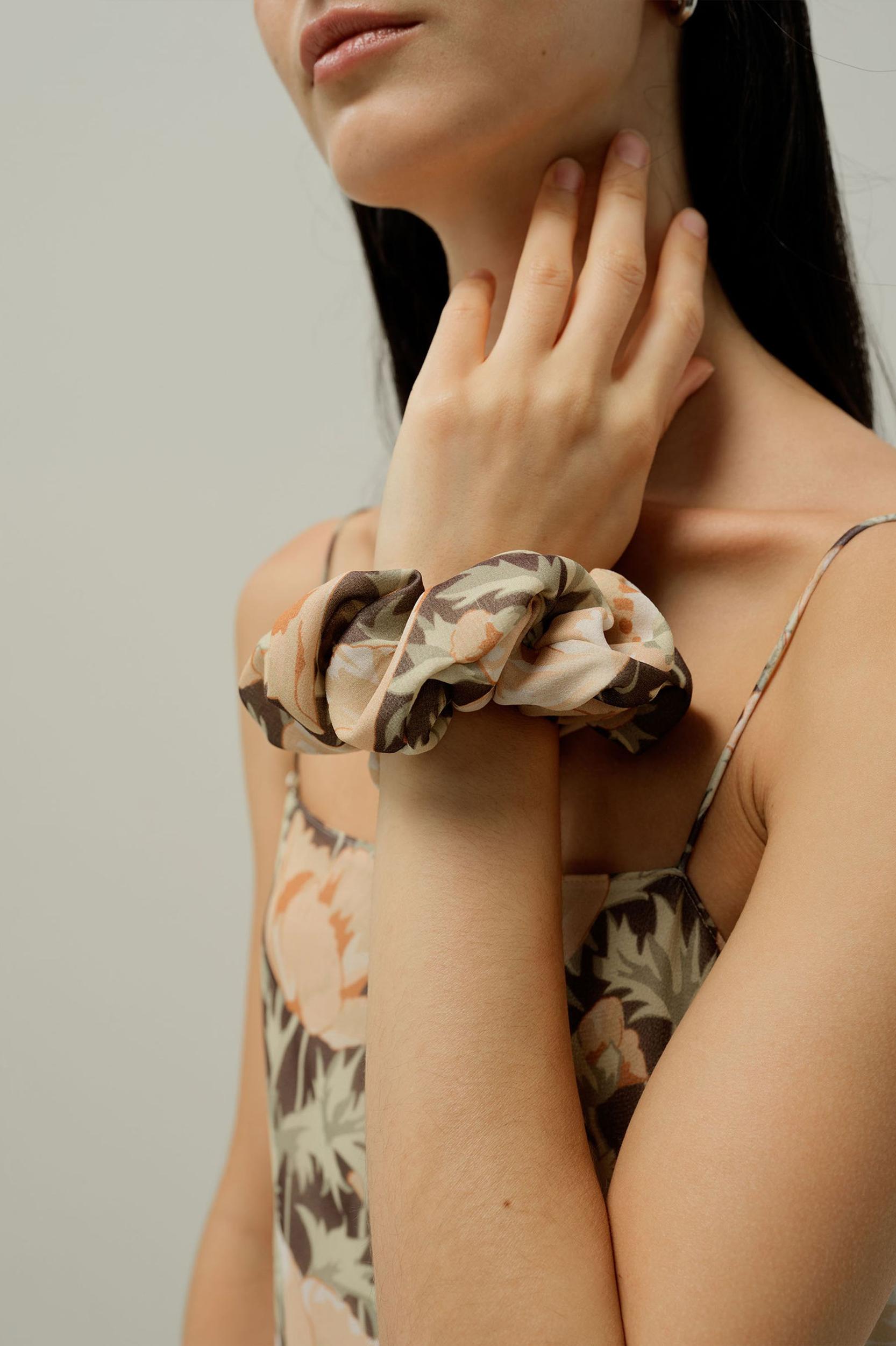 Poppy Bloom Scrunchies - Made With Liberty Fabric Product Image