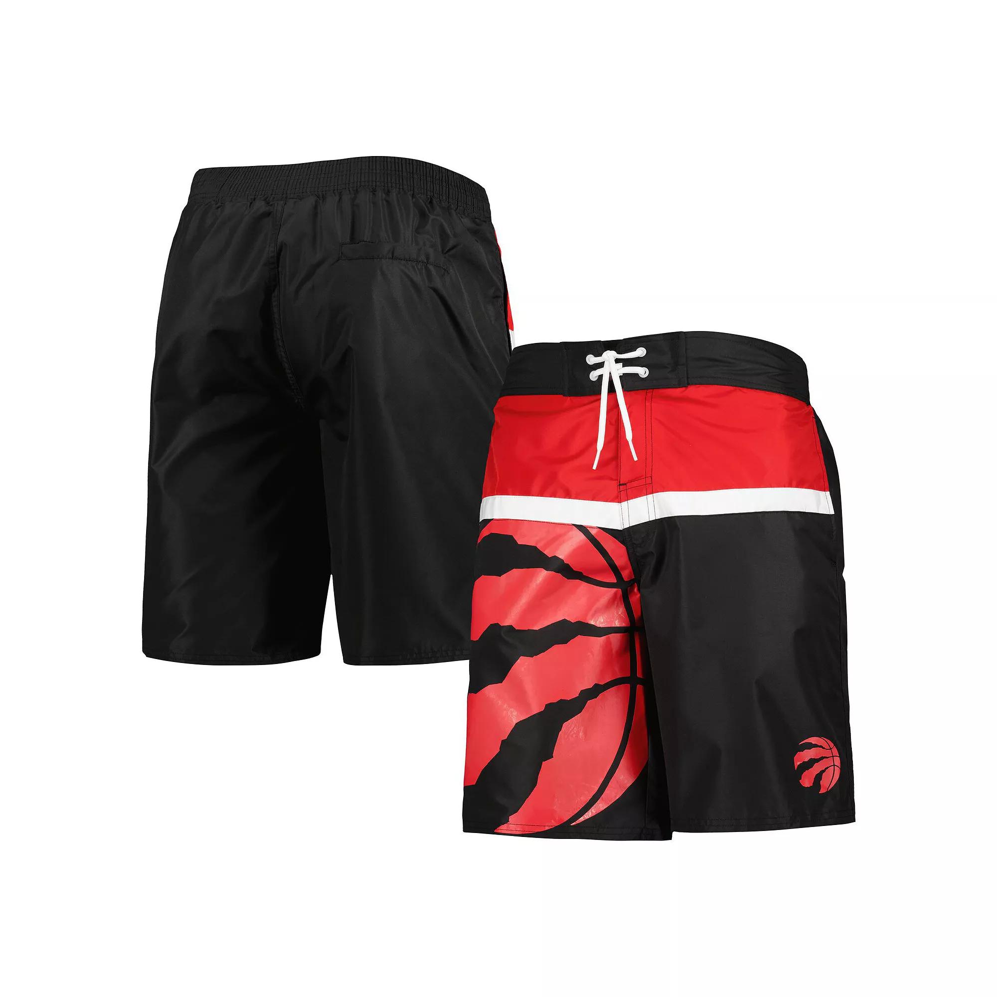 Men's G-III Sports by Carl Banks Black Toronto Raptors Sea Wind Swim Trunks, Size: XL, Rpt Black Product Image