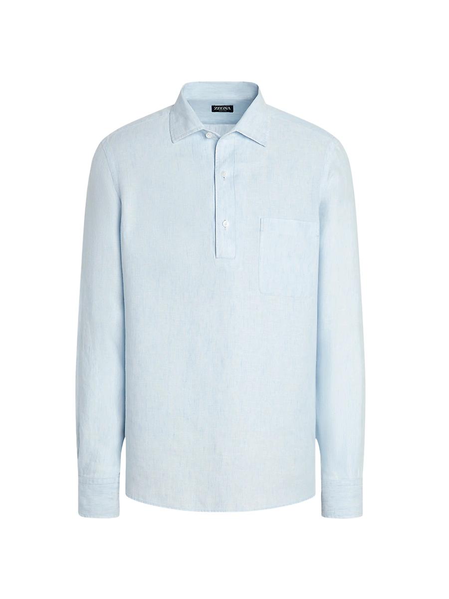 Mens European-Grown Linen Shirt Product Image