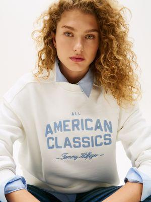 Embroidered Logo Varsity Sweatshirt Product Image