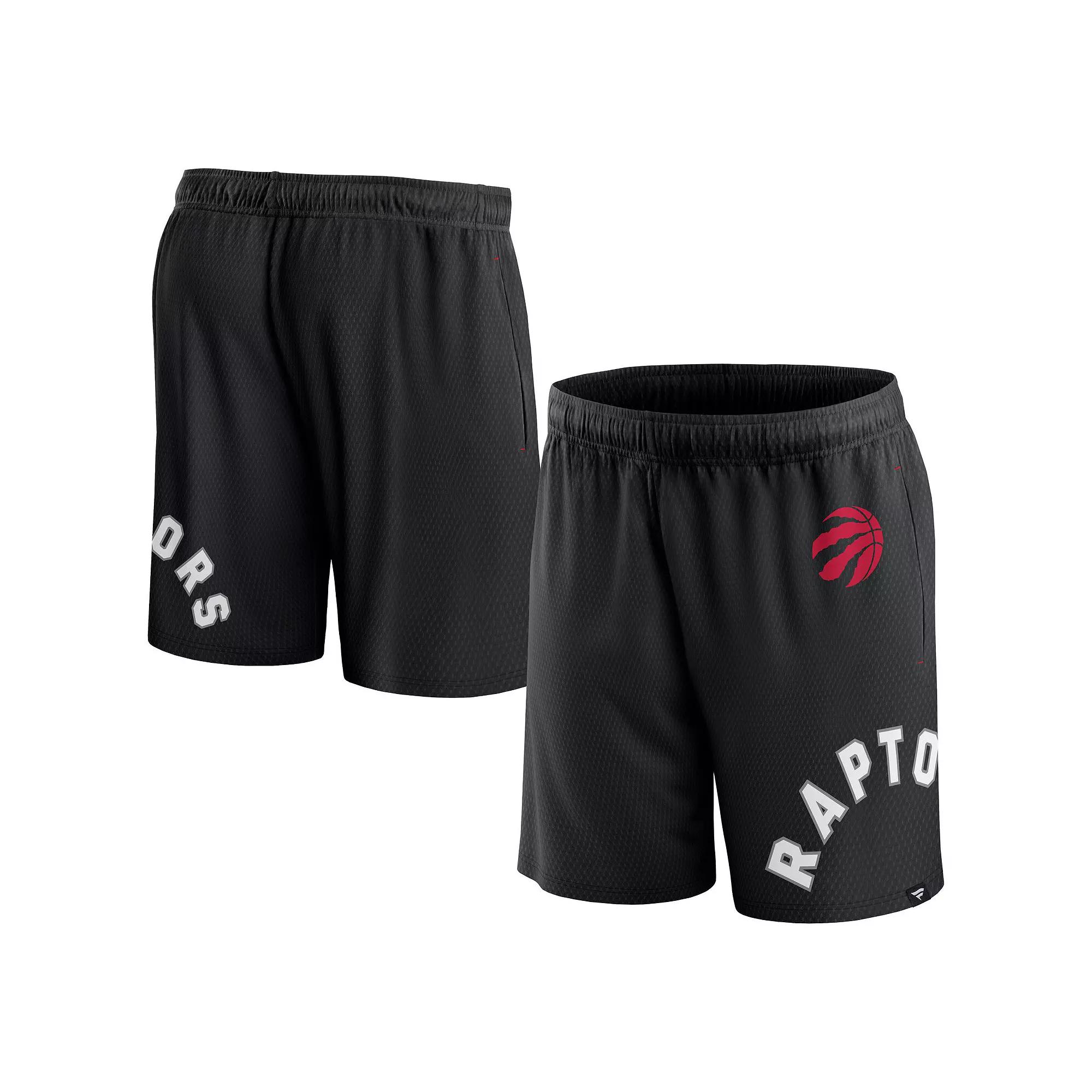 Men's Fanatics Branded Black Toronto Raptors Free Throw Mesh Shorts,  Product Image