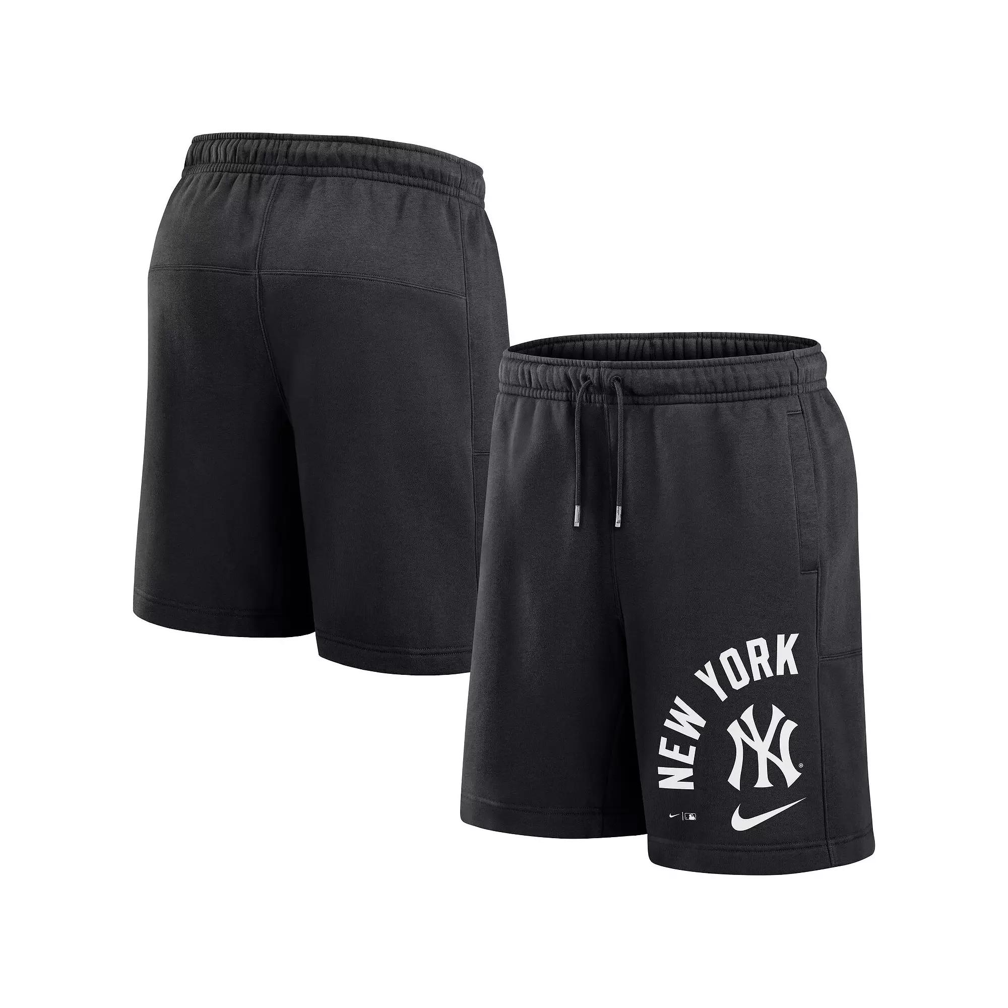 Men's Nike Navy New York Yankees Arched Kicker Shorts,  Product Image