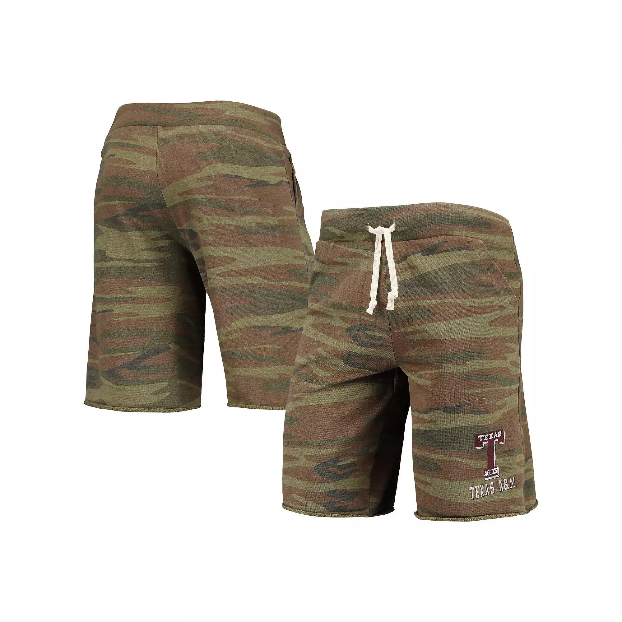 Men's Camo Alternative Apparel Texas A&M Aggies Victory Lounge Shorts, Size: Large, Green Product Image