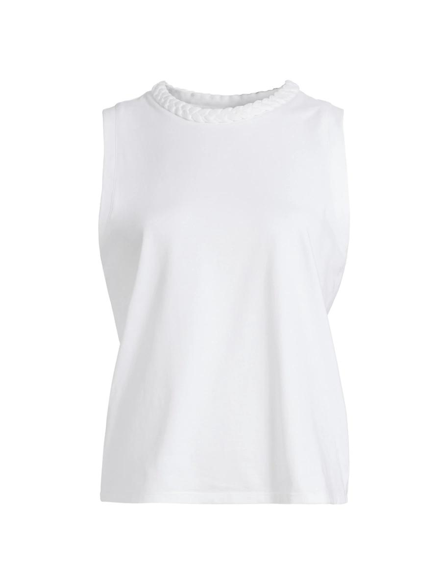 Womens Stretch-Cotton Braided Tank Product Image