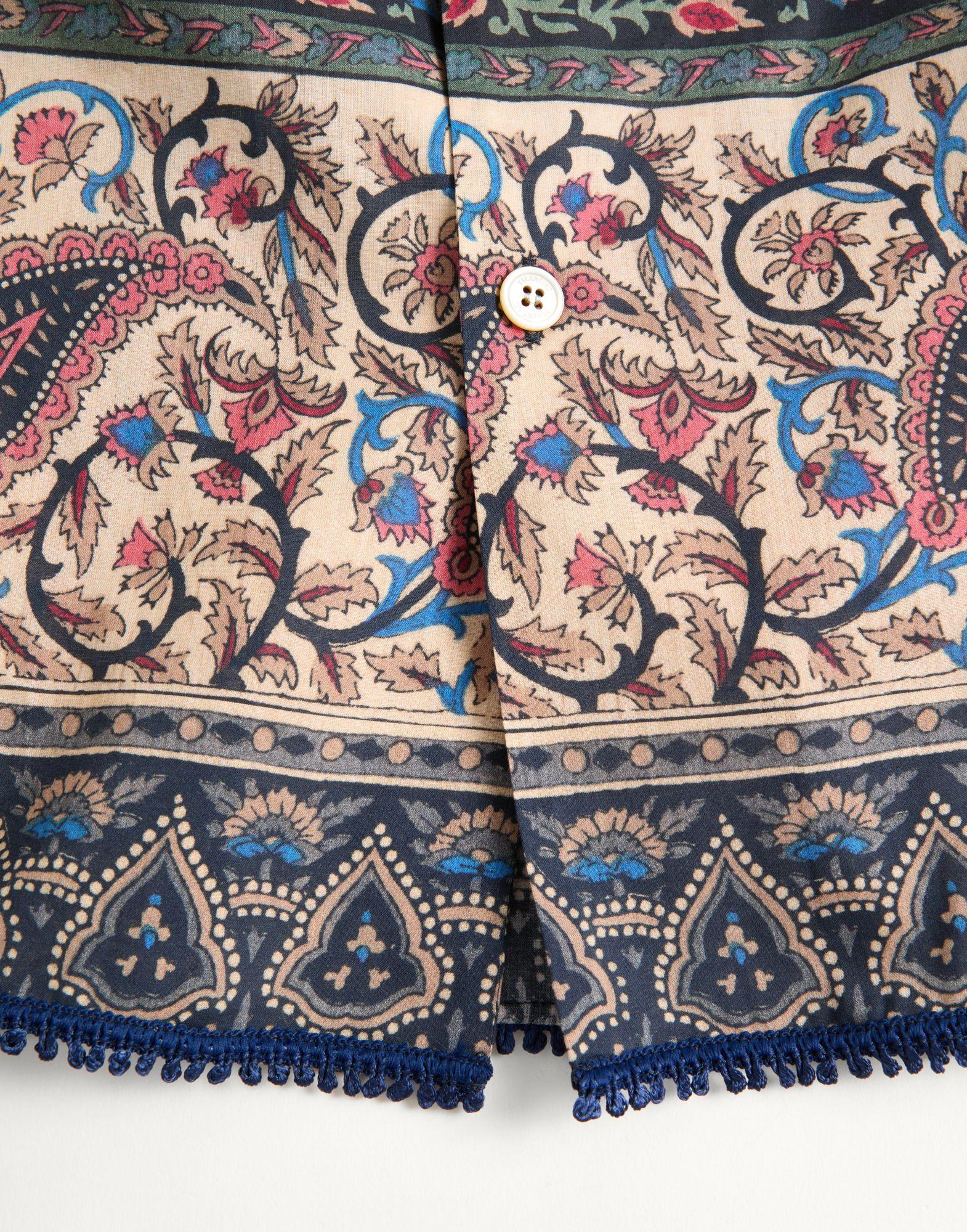 Bowling Shirt In Cotton Muslin With Voyage Imaginaire Print And Passementerie Trims Product Image