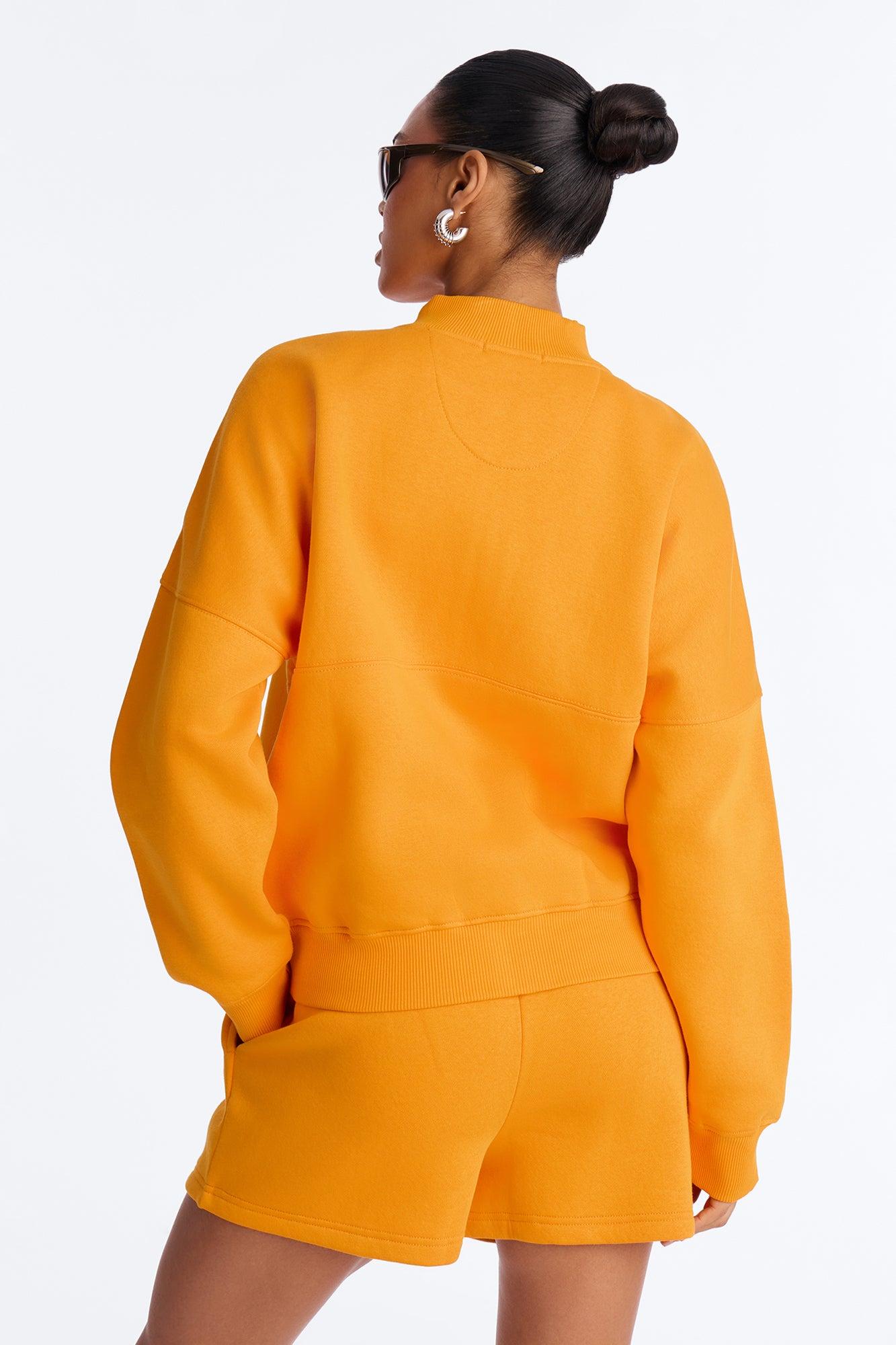 Stole My Ex Boyfriend's Bomber Jacket - Orange Female Product Image