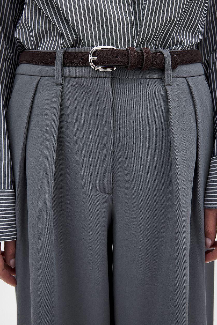 Wide High Waist Suit Pants Product Image