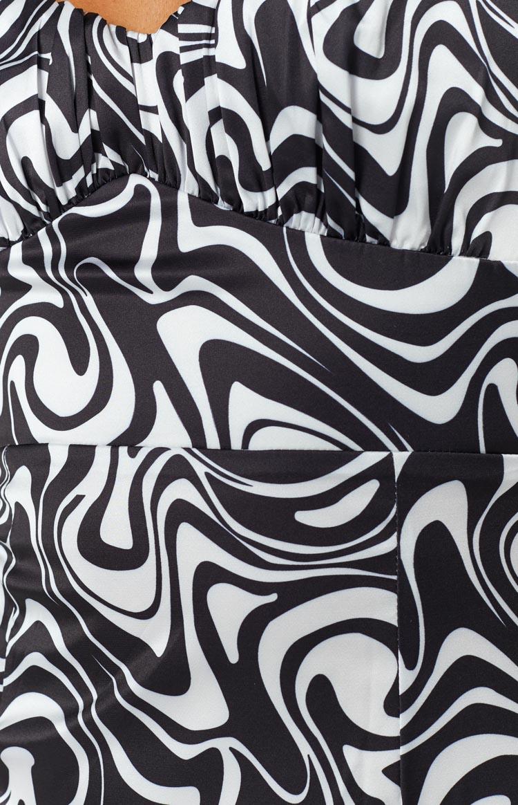 Elsie White Print Mini Dress Product Image