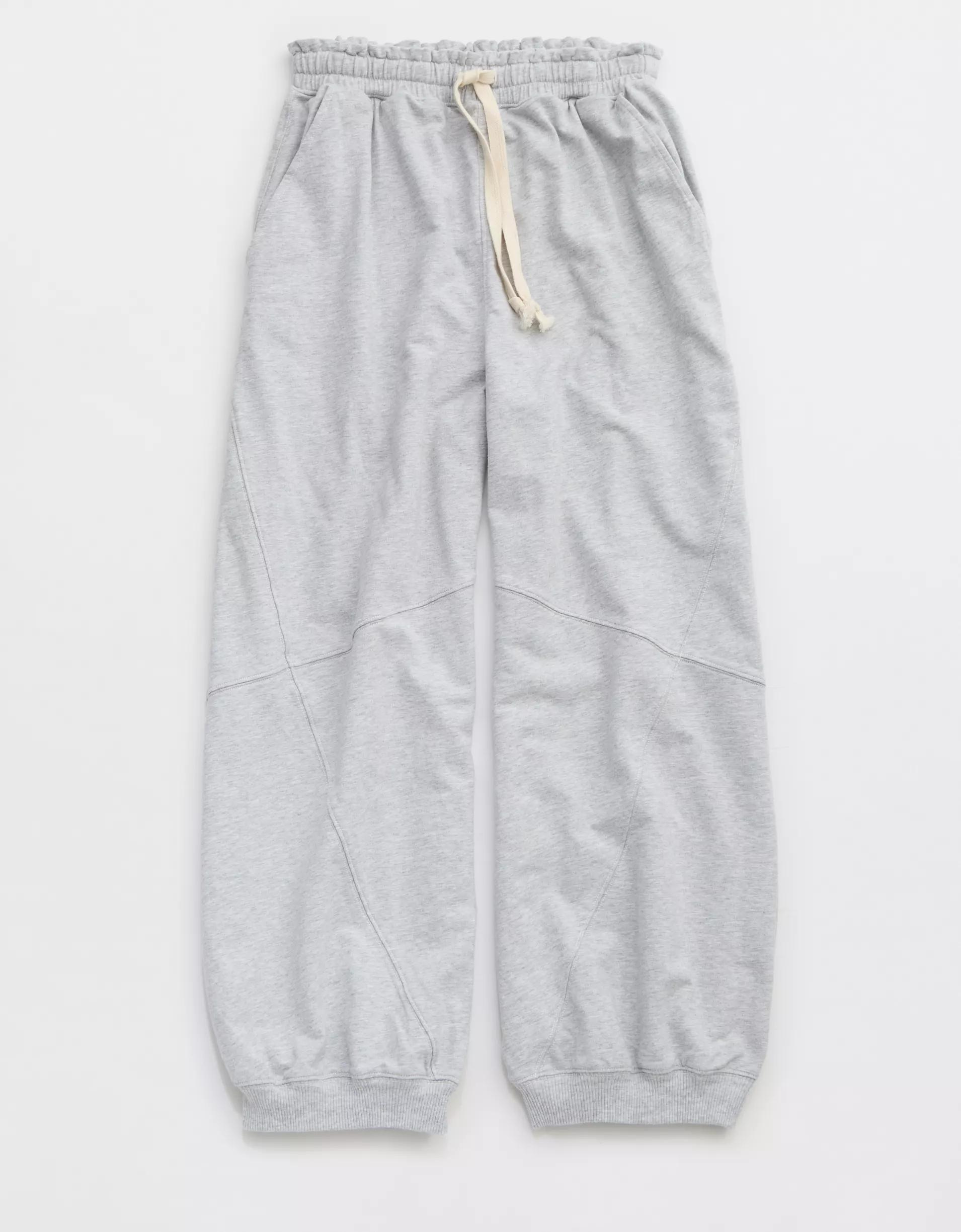 Aerie Baggy Barrel Leg Fleece Pant Product Image