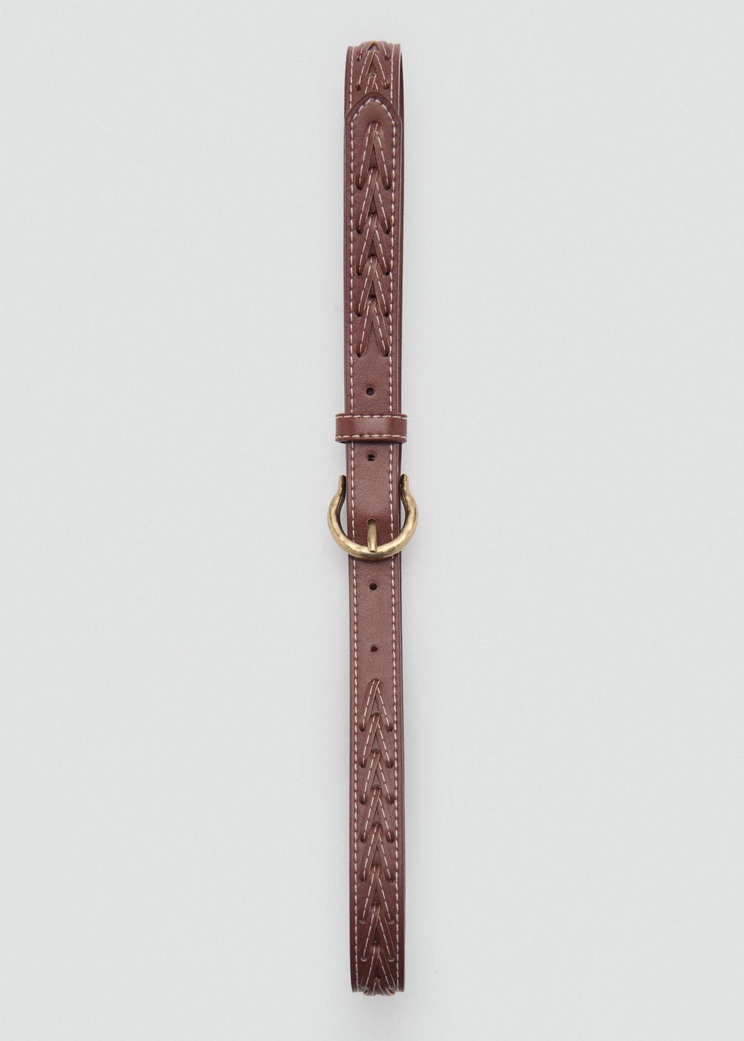 Braided belt - Women | MANGO USA Product Image