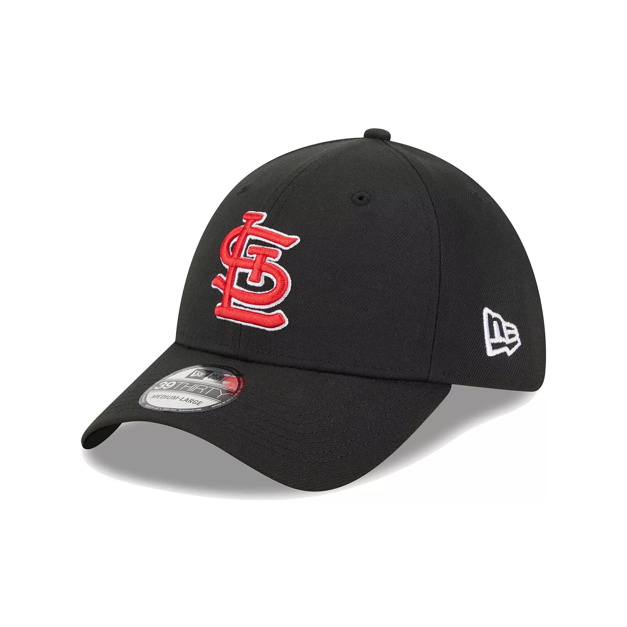 Men's New Era Black St. Louis Cardinals Logo 39THIRTY Flex Hat,  Product Image