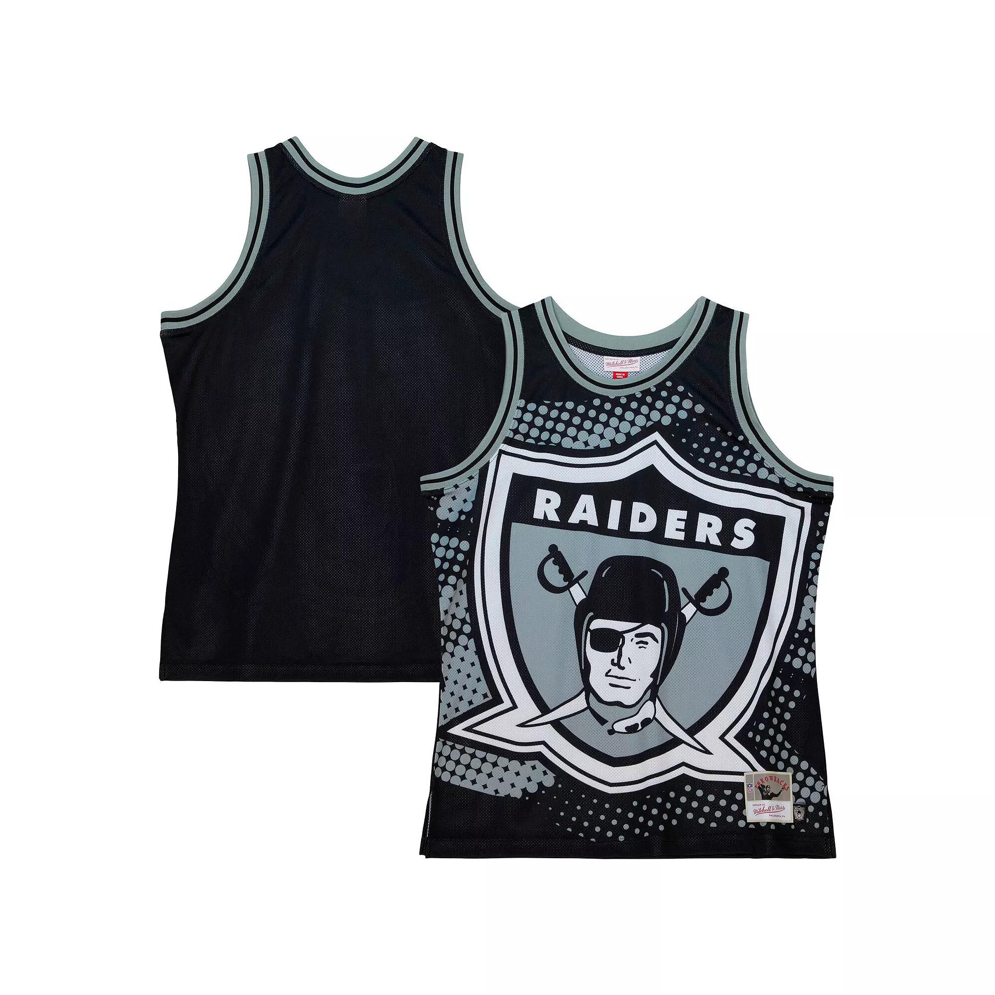 Men's Mitchell & Ness Black Las Vegas Raiders Big Face 7.0 Fashion Tank Top,  Product Image