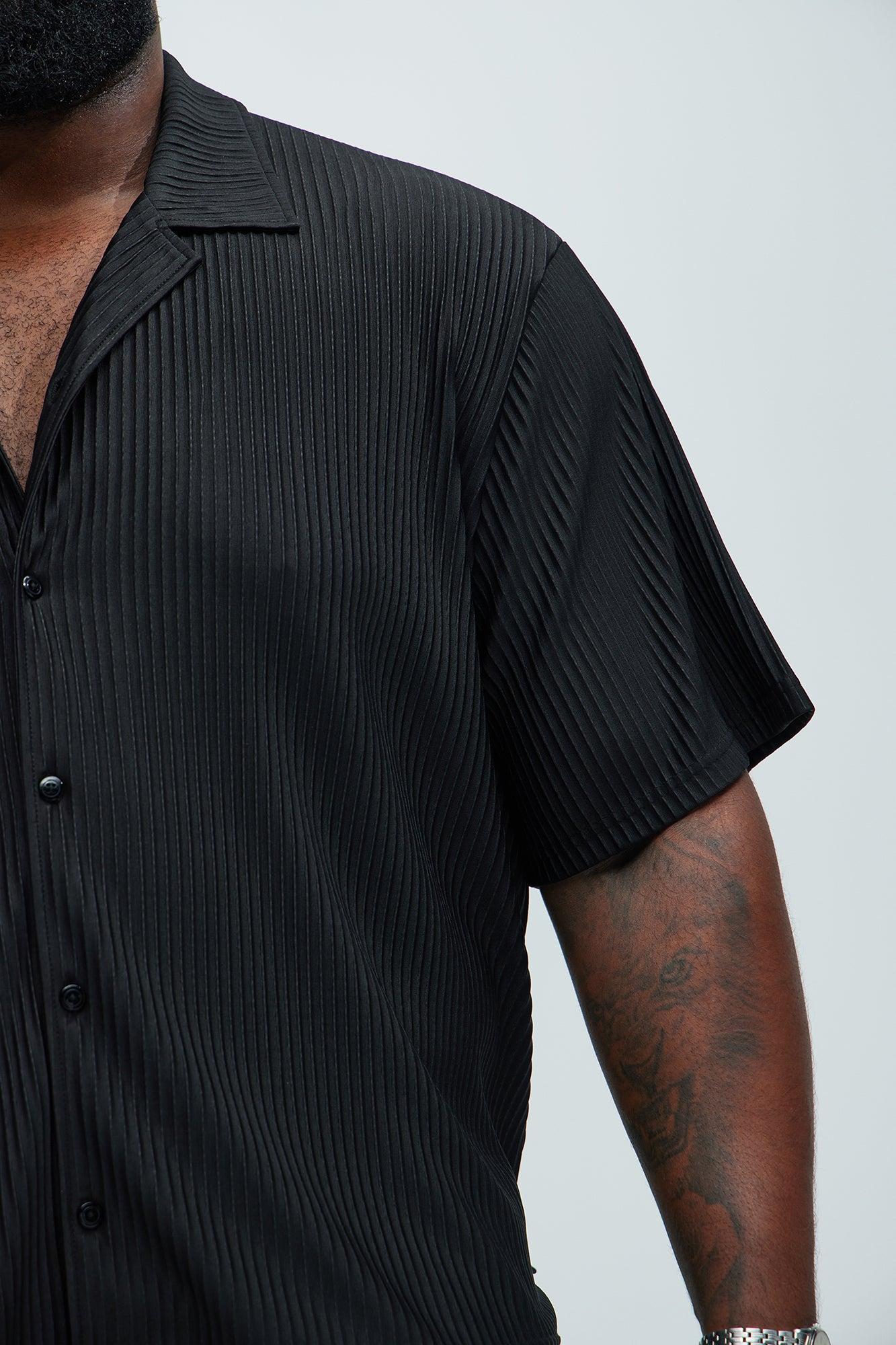 Potential Pleated Shirt - Black Product Image